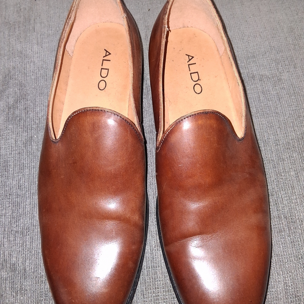 ALDO Men's Brown Leather Loafers